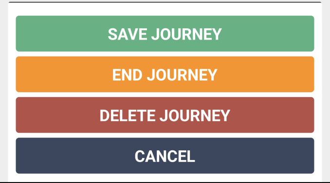 Journey Details Buttons