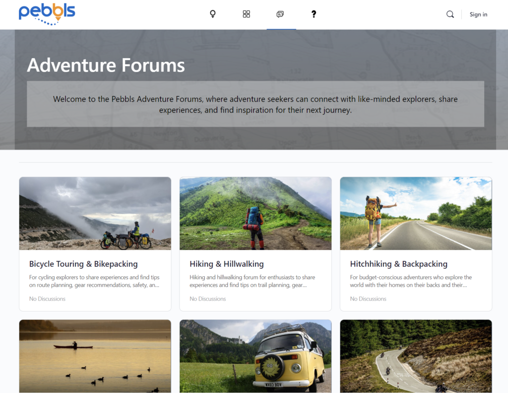 Adventure Forums Screenshot