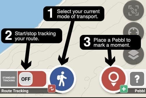 Journey Tracking - Pebbls App