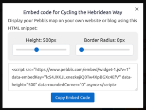 Travel Map Embed Code Customization